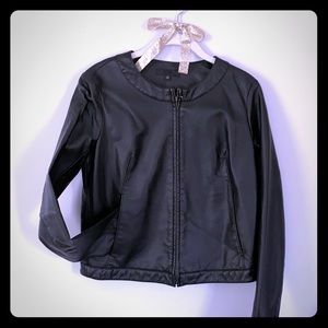 Uniqlo (synthetic) Leather Coat NWT (medium)
